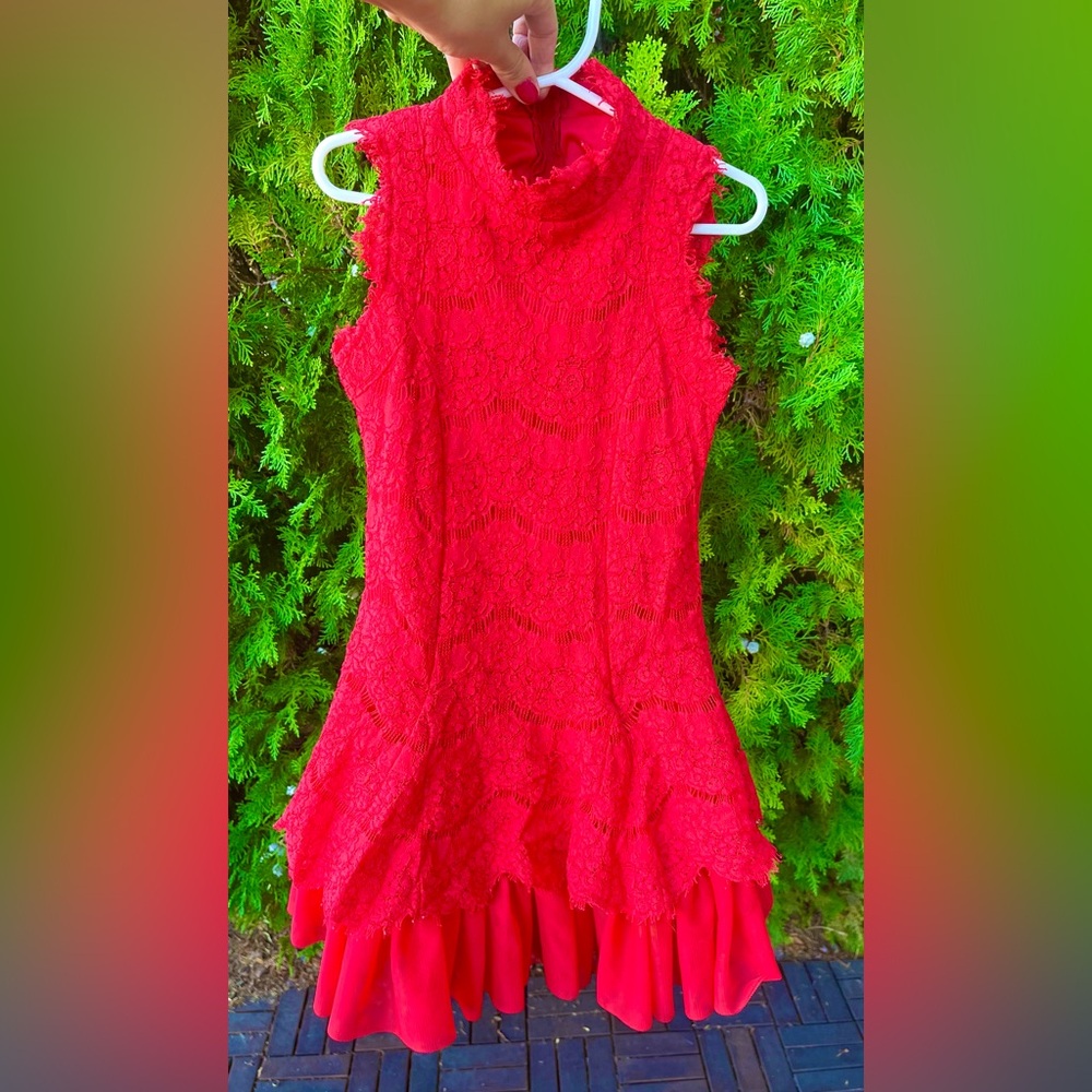Girl red dress 7